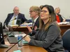 Alaska Council of School Administrators Executive Director Lisa Parady and Haines Borough Superintendent Roy Getchell testify before a joint House and Senate education committee in Juneau on 