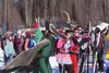 Costumed and spandex-clad skiers alike head to the starting line of the 15th annual 25-kilometer Oosik Classic race in Talkeetna on Saturday. Of the 571 total finishers in the adult races, 49