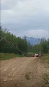Matanuska Electric Association said a pick-up truck striking a power pole near Bogard Road caused a power outage that impacted approximately 25,000 customers in the Mat-Su area on Wednesday, 