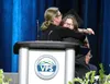 Advisor Kristen Sullivan hugs student Lydia Young during the Valley Pathways graduation ceremony Wednesday, May 16, 2024, at the Menard Center in Wasilla. Jeremiah Bartz/Frontiersman
