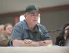 Buffalo Mine area property owner James Baxter talks in front of the Mat-Su Borough Planning Commission about his gravel mining operation in this May 2013 file photo. The borough’s Board of Ad