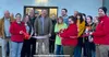 The Greater Wasilla Chamber of Commerce was on hand to help cut the ribbon for turn-A-leaf's second location in Meadow Lakes, along with store manager LuAnn Rutherford, center. Katie Stavick/