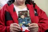 Carol Bedford, 73, holds her favorite photo of her husband, Elgie Bedford, 81. He was killed in a hit-and-run accident while walking along Interstate 90 in Montana Sept. 30. Two people have b