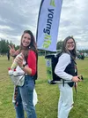 Helping to fulfill Young Life Mat-Su’s mission to love teens where they are, Jonna Clark, left, the nonprofit organization’s area director, and volunteer leader Madi Emi distribute hot chocol