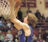 Palmer senior Sean Niekamp will help lead the seventh-seeded
Palmer Moose against the second-seeded West Anchorage Eagles in the
first round of the state basketball tournament. (ROBERT
DEBERR