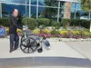 Jimmy Nix stands outside Mat-Su Regional Hospital two days prior to being released after undergoing multiple surgeries as treatment of problems arising from Crohn’s disease. Photo courtesy Ca