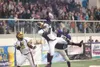 ROBERT DeBERRY/Frontiersman Arctic Predators defensive back
Andre Velazquez reaches for a pass intended for a Yakima Valley
Warriors receiver during Sunday’s home debut for the Arctic
Predato