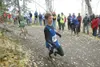 ROBERT DeBERRY/Frontiersman Palmer stand out Wylie Mangelsdorf
rounds a corner during the ASAA/First National Bank Cross Country
Running Championships at at the Michael Janecek Trails at Palm