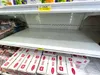 Shoppers hoping to find eggs at this Three Bears in Meadow Lakes may find empty cases or limits of how many cartons they may purchase as a shortage of eggs from a recent bird flu spike has im