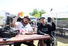 Zach Carothers and Eric Howk of Portugal. The Man came back to their home state of Alaska last weekend to promote their upcoming concert as the headliners at the Alaska State Fair this fall. 