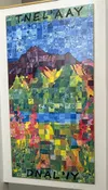 Students at Pioneer Peak Elementary School recently completed 2 murals, with the guidance of Artist-in-Residence Jen Jolliff. The murals were composed of individual tiles the students painted