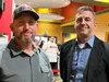 Former Army Ranger Donovan Hunter, left, was a guest speaker to a special screening of the movie, "Dog," hosted by Dr. Sean McPeck, right. Katie Stavick/Frontiersman