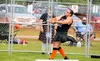 Chrystal Rubert throws during the 2017 Alaska Scottish Highland Games at the Alaska State Fairgrounds. Rubert went on to set a record in every event in the women’s class. Courtesy photo