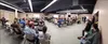 Big Lake Residents watch teams of incorporation supporters and opponents debate a proposed Big Lake incorporation Saturday at the Big Lake rec center. About 100 people turned out for lively d
