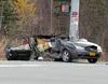 This Ford Focus was T-boned at the intersection of Seldon Road and Wasilla Fishhook Road on Friday, Oct. 10, 2015. Two people were taken to the hospital with serious but non life-threatening 