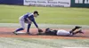 Palmer infielder Keagan Norman makes the tag at second during a quarterfinal loss to South Anchorage. The Moose, competing in the state tournament for the first time in school history, finish