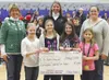 Knik Elementary hosted an assembly last week in part to
recognize the efforts of four of its fourth-graders who raised $575
to be donated to St. Jude’s Childrens Research Hospital. The
studen