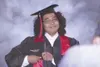 Houston High School graduate Dion Crump poses for an official
portrait at commencement Wednesday at the Curtis D. Menard Memorial
Sports Center in Wasilla. (HEATHER A. RESZ/Frontiersman)