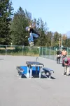 Nate Foster competes in a skateboarding event at the Palmer skatepark. Tim Rockey/Frontiersman