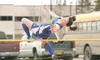ROBERT DeBERRY/Frontiersman Su-Valley’s Caitlin Hunt clears the
bar during the high jump event Saturday at Wasilla High School.