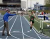 Colony's Matthew Rongitsch runs toward one of his three individual titles during the Region III Championships. Bruce Eggleston/matsusports.net