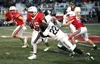 Wasilla's Brayden Sparrs runs for a gain during a loss to South Anchorage. Bruce Eggleston/matsusports.net