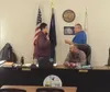 Councilmember Carter Cole was immediately elected and sworn in as Mayor in Houston on Thursday, following former mayor Jason Kahn (seated) and Deputy Mayor Dan Lewis announced their resignati