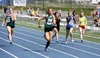 Colony junior Peggy Mathis breaks away from the field during the 100-meter dash at the Region III Championships May 17 at Palmer High School. Jeremiah Bartz