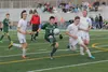 Colony High School freshman Kyle Dearborn sends the ball downfield during a Tuesday, April 12 game against Palmer on the Moose's home turf. Dearborn scored two points for the Knights in their