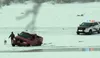 car through ice