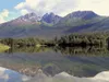 Photo courtesy of Kris Abshire Alaska summer and the Chugach
Range are mirrored in Reflections Lake at Mile 31.5 of the Glenn
Highway.