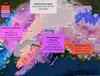 An impactful snowstorm is on track for large portions of Southcentral Alaska through Tuesday, beginning with light snow spread through much of Southcentral through the day on Monday. Courtesy