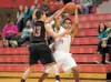 Juneau’s Jackson Lanhart puts pressure on Wasilla guard Tyler
Hunt during Friday’s game at Wasilla High School. ROBERT DeBERRY/Frontierman