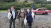 This photo shows Stephen on the left and Stephanie on the right. We are holding up our respective halibut. I didn't hold my fish out like Stephen did, so my fish looks smaller, even though it