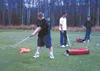 Burchell High School student Tarren Brentor takes a swing during
the student tournament held on the last day of activities at
Settlers Bay. Photo courtesy of George Chapman.