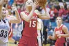 Wasilla senior Alysha Devine goes to the basket during a win over Soldotna in the Northern Lights Conference semifinals last week in Soldotna. Thursday, Devine was named the Gatorade Alaska G