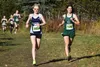 Sophia Jedlicki and Ella Hopkins race side by side during the Girls Region 3 Division I race on Saturday, Oct. 1, 2022 at Tsalteshi Trails in Soldotna, Alaska. Jake Dye/Peninsula Clarion