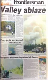Friday, June 7, 1996, five days after the Miller's Reach Fire started. Frontiersman archives