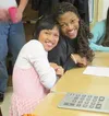 Wasilla High School senior Angelou Smith &amp; junior Deborah Polk enjoy each other’s company at Partners Club. Partners Club is a school sponsored club that gives special education students 