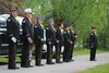 Mark Jacobi, Ken Clark, Matt Larson, Jimmy Griffith, David Gratwohl, Hannah Murkin, David W. Webster and Patrick B. Smith gave 21-gun salutes at both the cemetery and the Veterans Memorial Wa