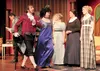 Cast members for the Valley Performing Arts production of ‘Sense and Sensibility’ practice a scene during a dress rehearsal Wednesday evening in Wasilla. HEATHER A. RESZ/Frontiersman.com
