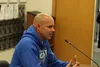 Cesar Marciales speaks in favor of the excessive police response ordinance. Tim Rockey/Frontiersman