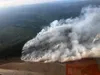 The Wheeler Fire, burns about 33 miles northwest of Huslia on July 7, 2025. The fire was estimated at 3,000 acres at the time.  Photo by Alex Simpson/U.S. Bureau of Land Management Alaska Fir
