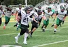 Colony quarterback Paker Kiser breaks into the open for a 37-yard run to the Service 1-yard line setting up a second-quarter touchdown for the Knights in their 38-0 win. Matt Hickman/Frontier