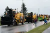 Spectators watch the 773rd Civil Engineer Squadron’s annual Snow &amp; Ice Parade at Joint Base Elmendorf-Richardson, Alaska, Oct. 4, 2019. The parade showcased the snow-removal vehicles snow