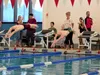 Valdez swimmer Chase Randall, left, and Colony swimmer Konnor Kolberg, right, starting the 200-yard individual medley during the Palmer Invitational at the Wasilla Pool. Anthony Jones/Frontie