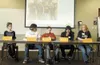 K.T. McKEE/Frontiersman Youth panelists Madison Mitchell, Clancy
Shepard-Weber, Anthony Phillips, Lars Shepard-Weber and Jessica
Tremaine share their thoughts and frustrations on Valley servi