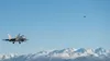 Two U.S. Air Force F-22 Raptors assigned to the 3rd Wing fly over Joint Base Elmendorf-Richardson, Alaska, during Polar Force 22-4, March 30, 2022. This is the first Polar Force to be led by 