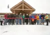 The red ribbon is cut during the official grand opening of the new 4,000-square-foot chalet at Government Peak Recreation Area in Hatcher Pass. ROBERT DeBERRY/Frontiersman.com