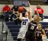 Palmer senior Julia Benshetler gets by Ketchikan's Emmie Smith as she goes to the basket during a 61-51 win Saturday, Jan. 20, 2018. Courtesy of Bruce Eggleston/matsusports.net